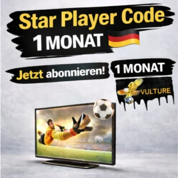 Star Player Code STV Player — 1-Month Subscription