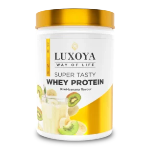 Luxoya Whey Protein - Tejsavó koncentrátum italpor 450g PET - Kiwi-Banán ízű